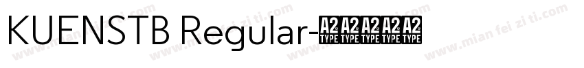 KUENSTB Regular字体转换